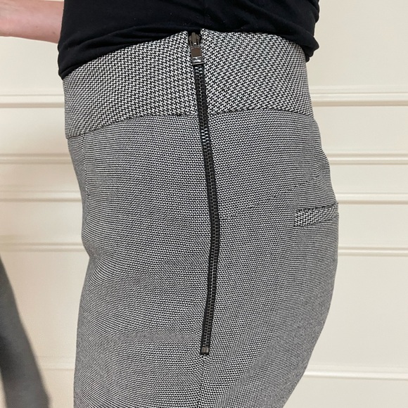 Multi print grey suiting with notched collar, bootcut pants - Picture 7 of 13